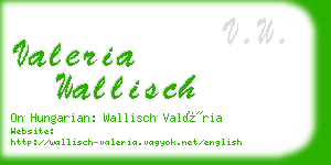 valeria wallisch business card